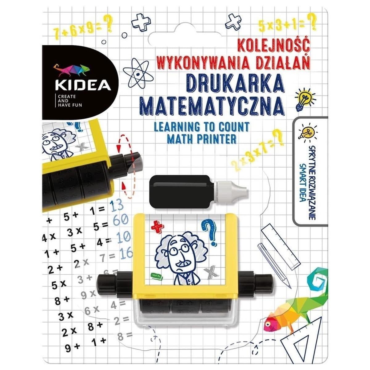 Drukarka matematyczna do nauki kolejności wykonywania działań Kidea