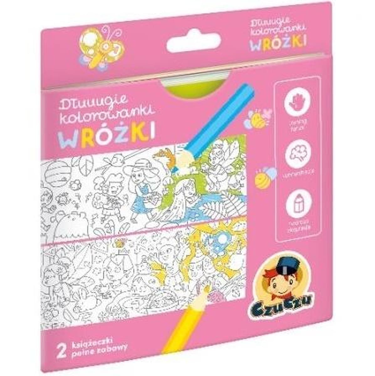 Długie kolorowanki Wróżki dla dzieci