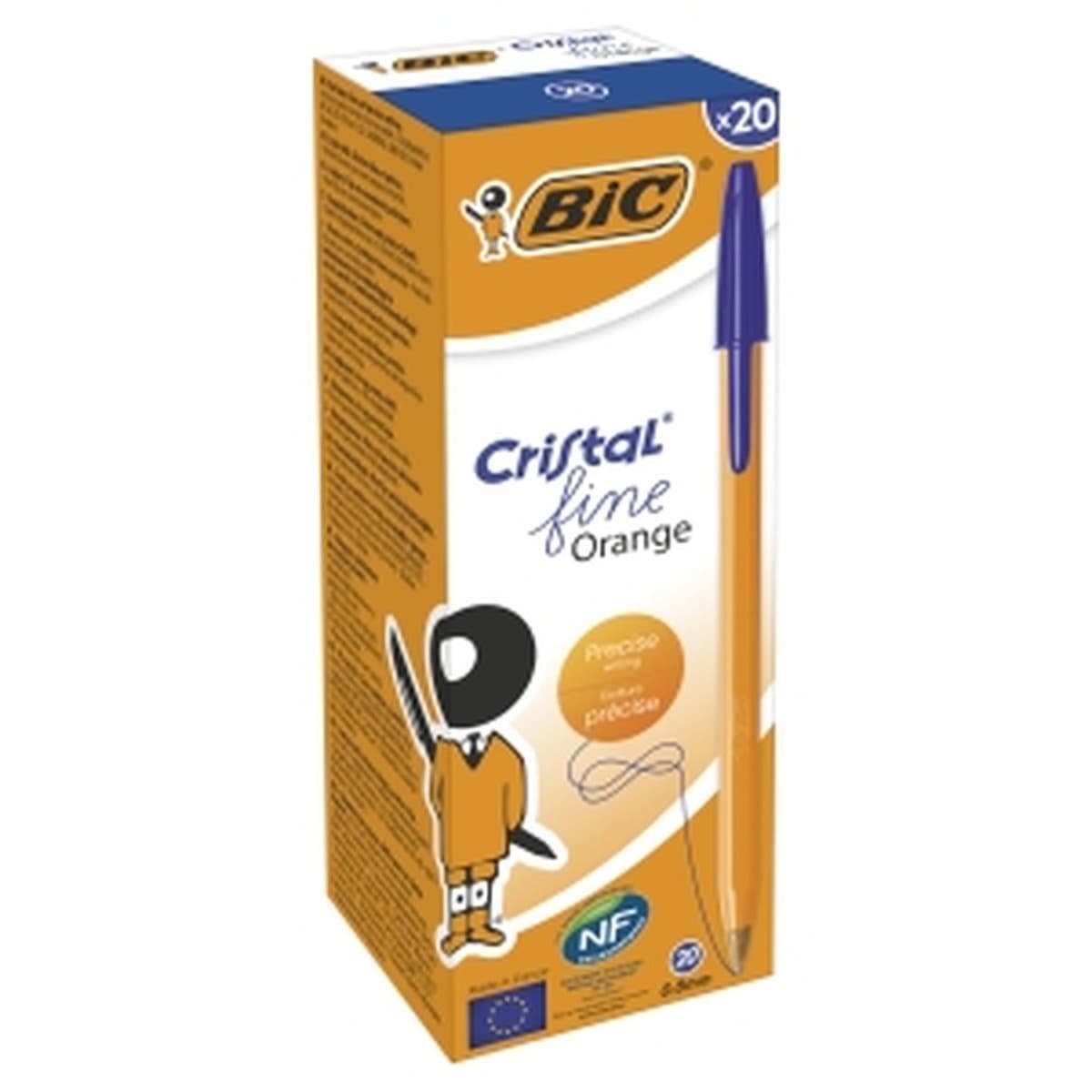 BIC Orange® Original długopis niebieski pouch 8 szt.