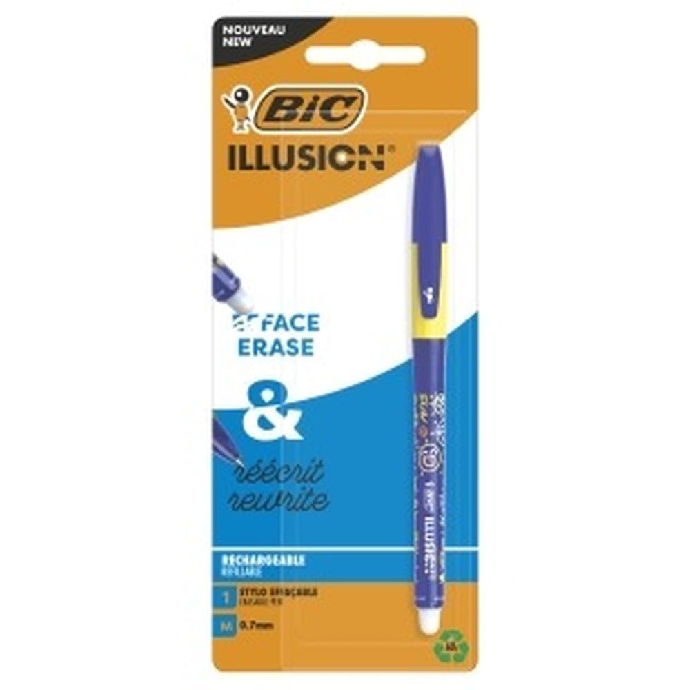 Długopis żelowy wymazywalny BIC Gel-ocity Illusion niebieski 0.7 mm