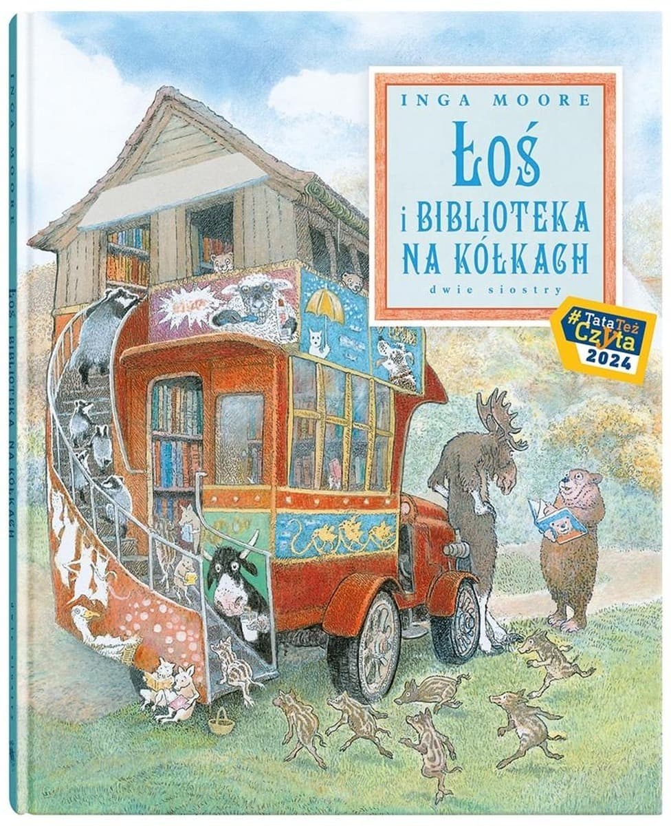 Dwie Siostry Łoś i biblioteka na kółkach bajki dla dzieci