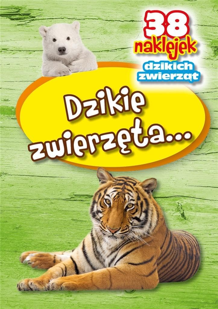 Naklejki z dzikimi zwierzętami 38 sztuk