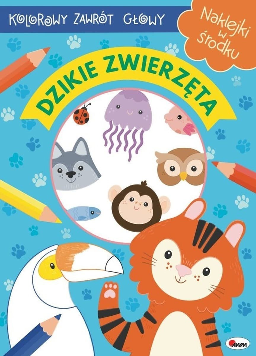 Dzikie zwierzęta. Kolorowy zawrót głowy