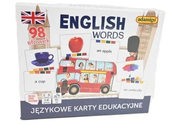 English Words językowe karty edukacyjne