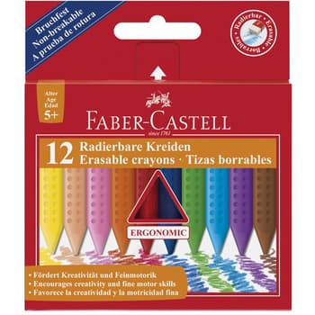 Faber-Castell Kredki woskowe trójkątne Grip 12 kolorów