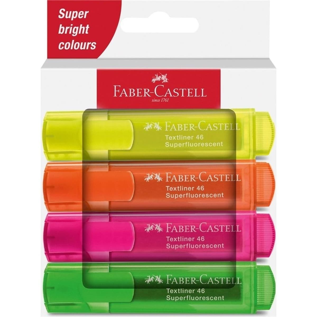 Faber-Castell Zakreślacze neonowe 4 kolory
