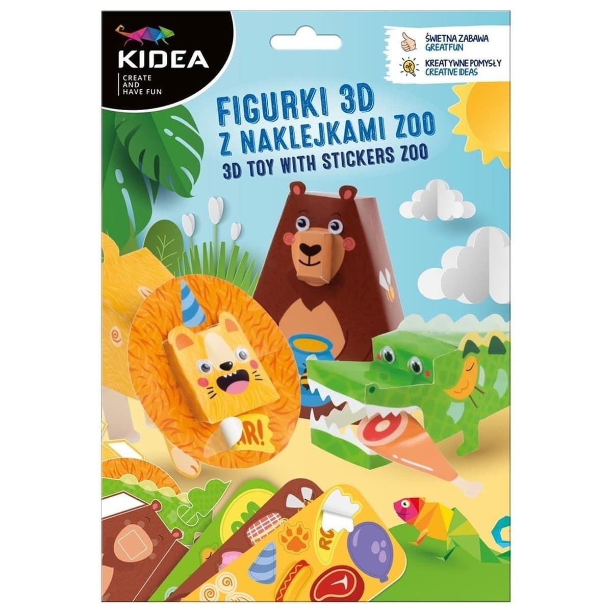 Figurki 3D zwierzątka Zoo Derform