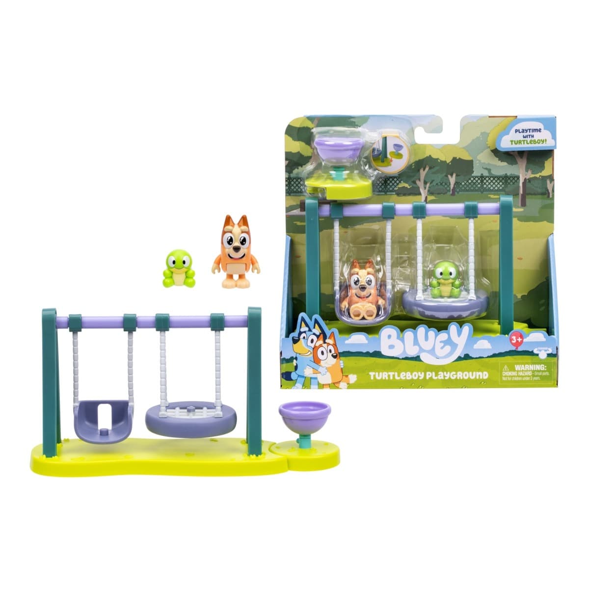 Figurki Bluey Żółw i Huśtawka