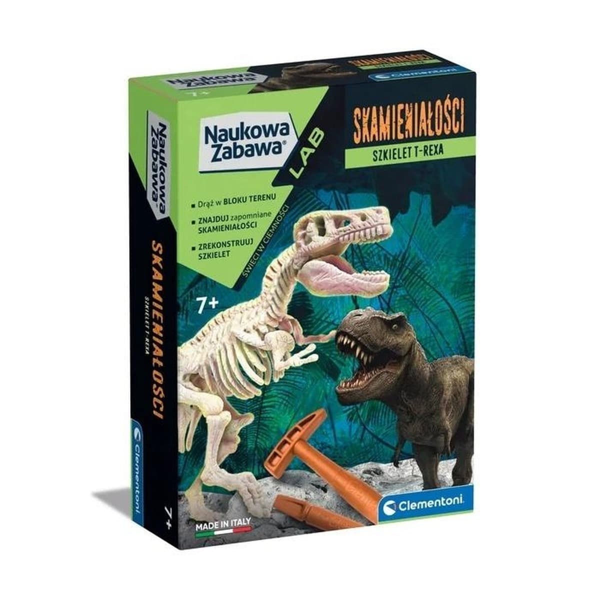 Fluorescencyjne skamieniałości T-Rexa do samodzielnego wykopania