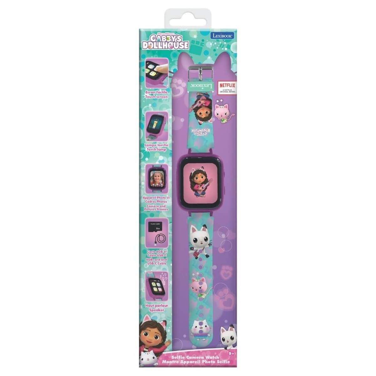 Gabby's Dollhouse Zegarek Smartwatch z kamerą Lexibook DMW070GDH