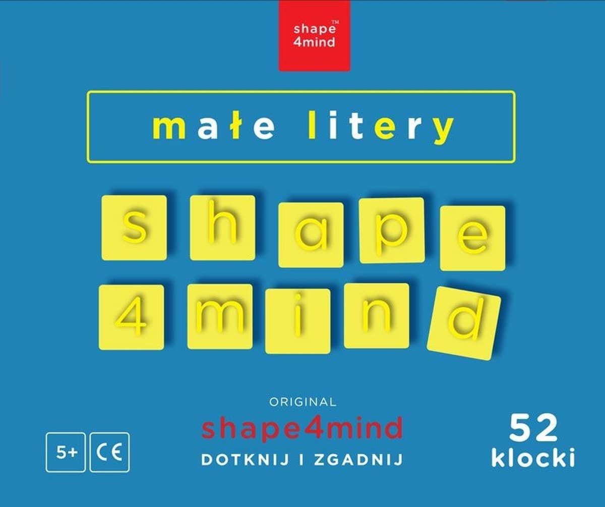 Galaktyka PAP Klocki edukacyjne Shape4mind: nauka liter dla dzieci +5