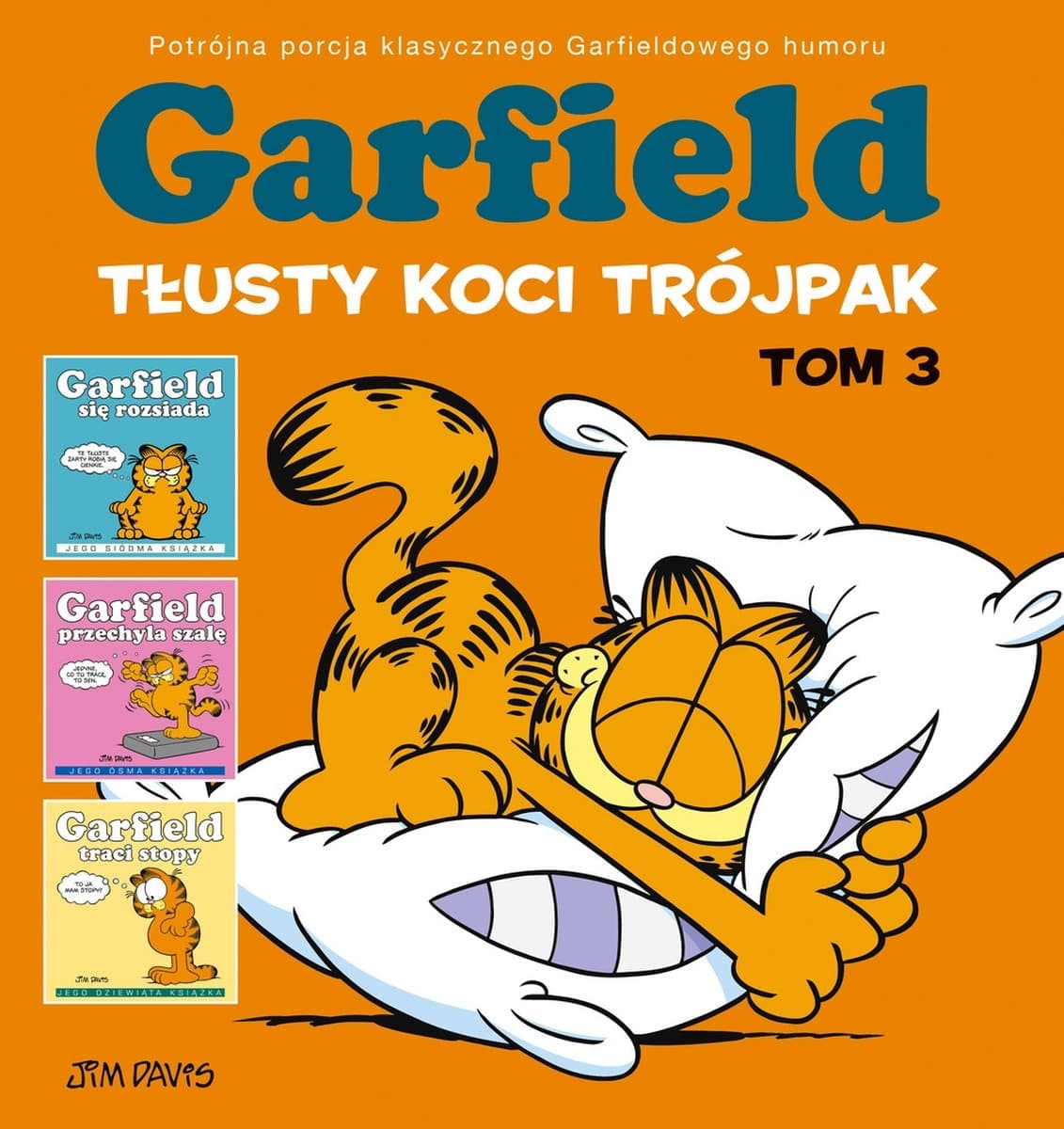 Garfield T.3 Tłusty koci trójpak - komiks dla dzieci i dorosłych