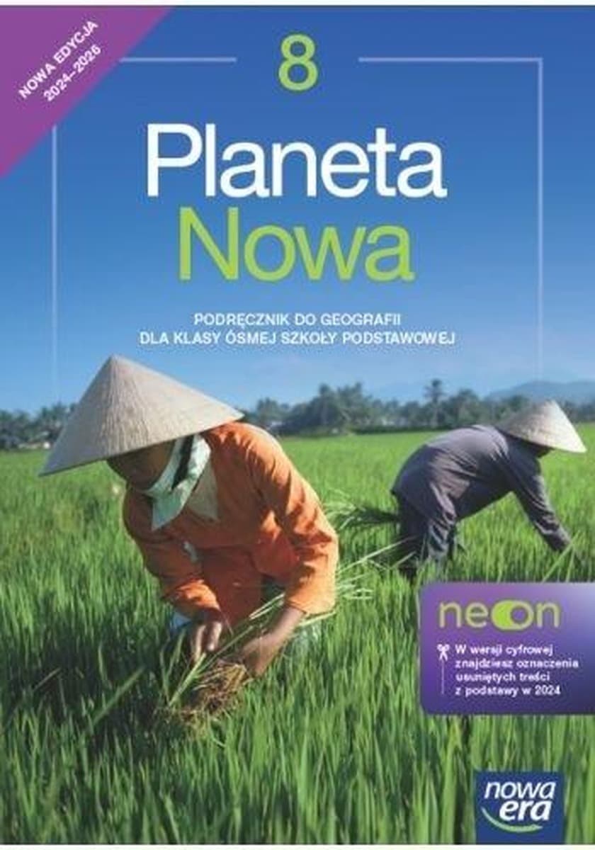 Geografia dla klasy 8 Planeta Nowa - podręcznik, wydanie 2024