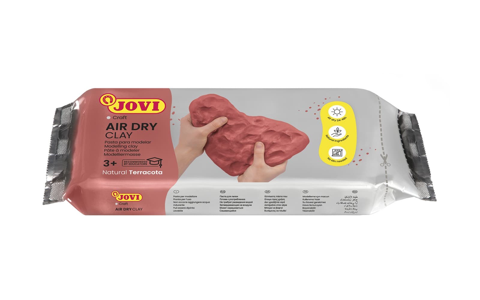 Glina samoutwardzalna Jovi Terracotta 500g - masa modelarska dla dzieci i dorosłych