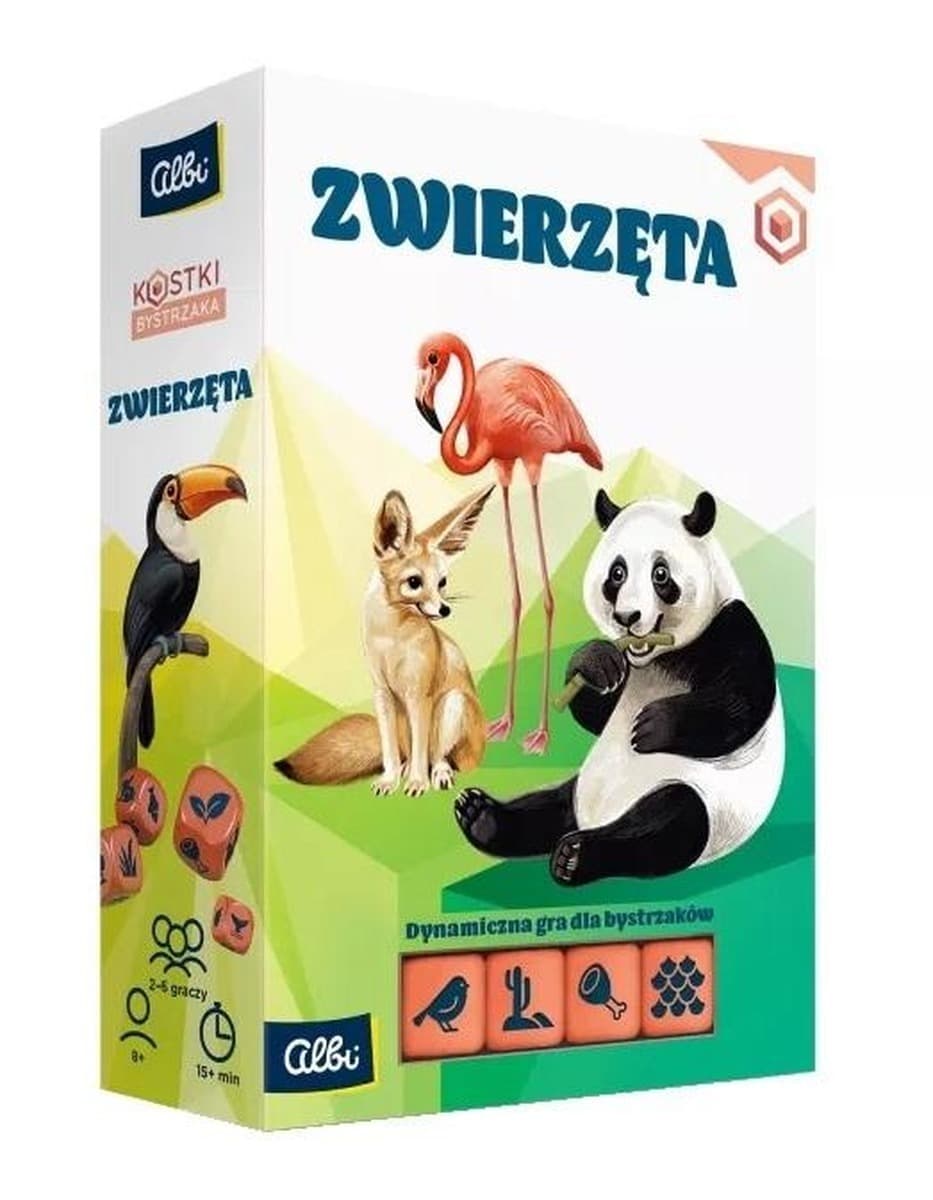 Gra edukacyjna Kostki bystrzaka Zwierzęta