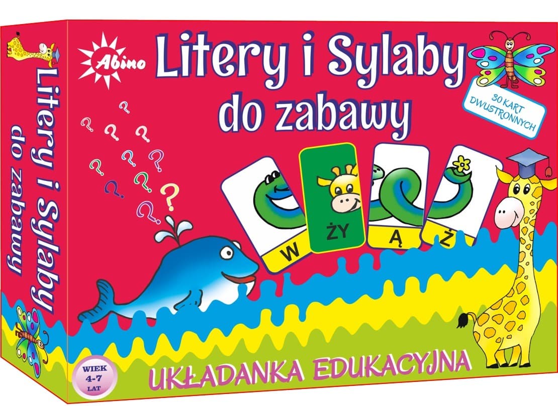 Gra Litery i Sylaby edukacyjna dla dzieci ABINO