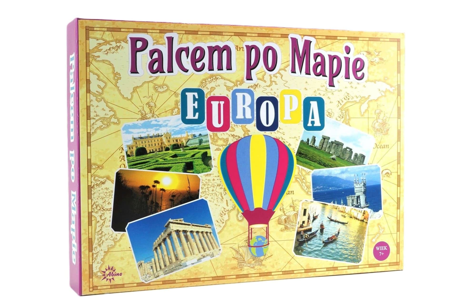 Gra Palcem po mapie Europa edukacyjna ABINO
