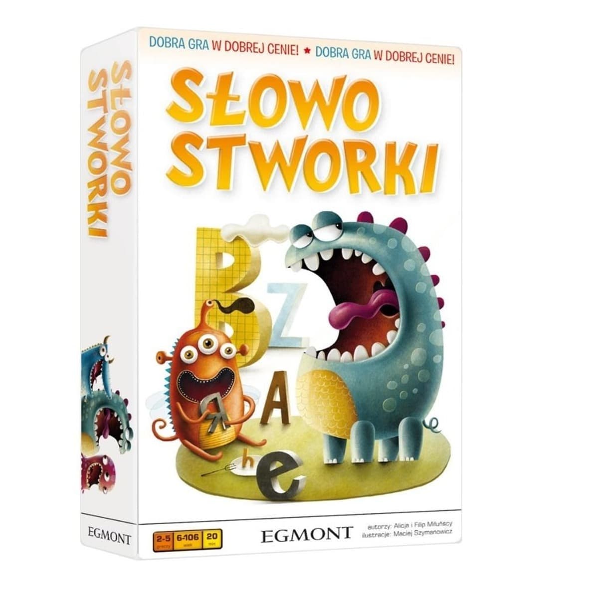 Gra Słowna SłowoStworki dla Całej Rodziny Edukacyjna Egmont