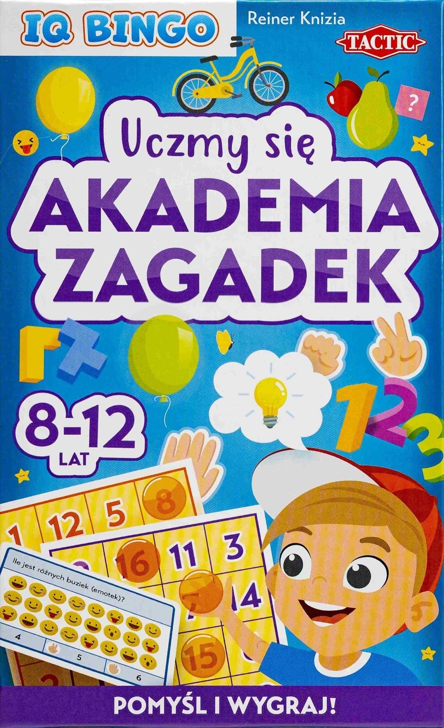 Gra Uczmy się Akademia Zagadek IQ Bingo