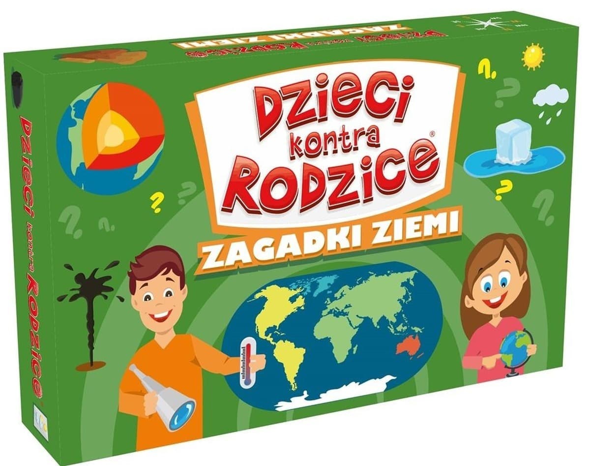 Gra Zagadki o Ziemi Dzieci kontra Rodzice Edukacyjna