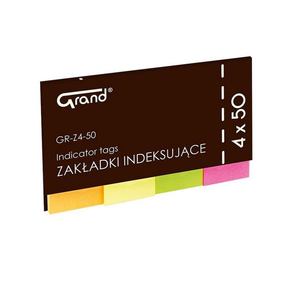 Grand Zakładki Indeksujące Flagi Kolorowe 50x20mm 50 szt.