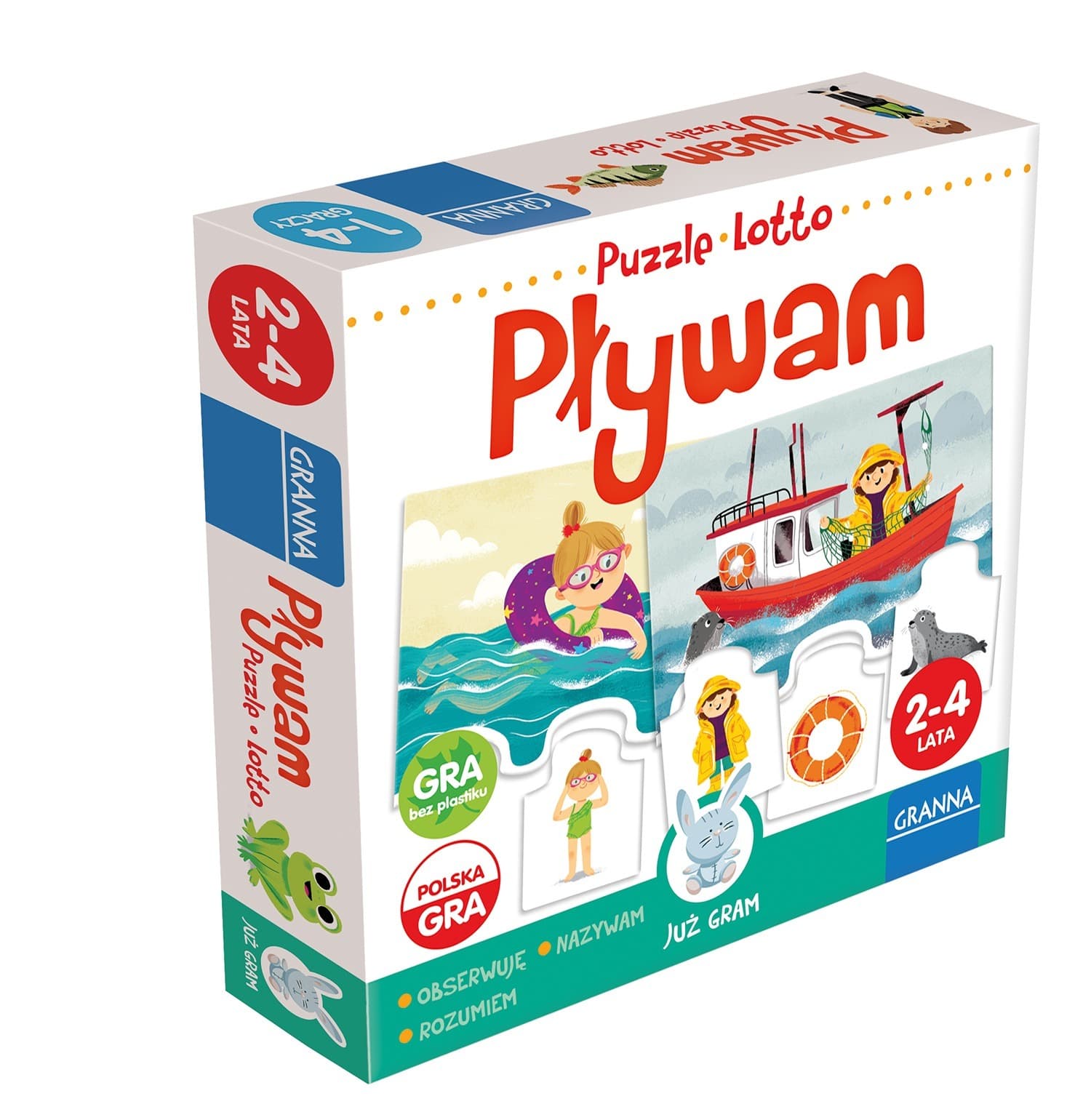 Granna Gra Pływam: Puzzle edukacyjne dla dzieci 2-4 lata