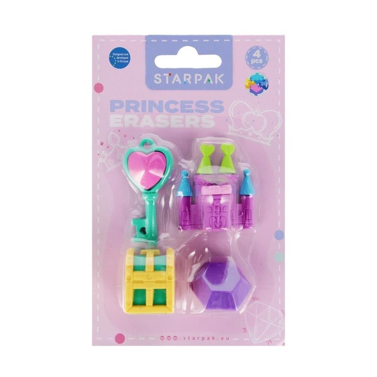 Gumki do mazania puzzle 3D Diamond 4 sztuki