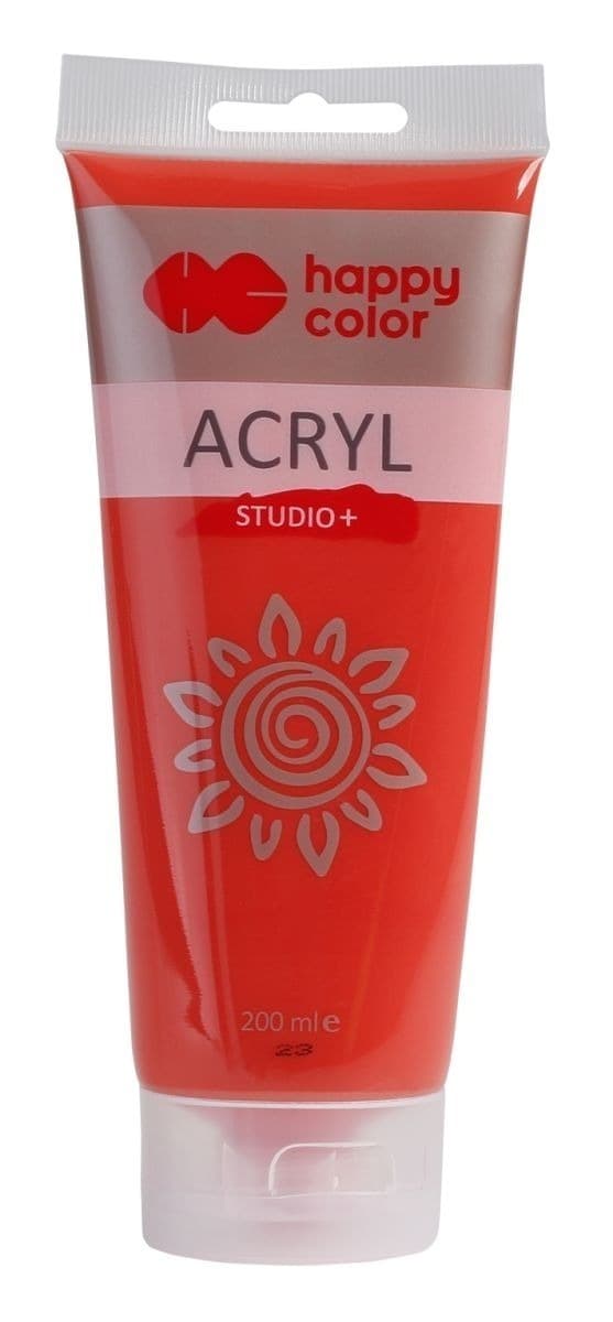 Happy Color Farba akrylowa Studio 200 ml jasnoczerwona kadmowa