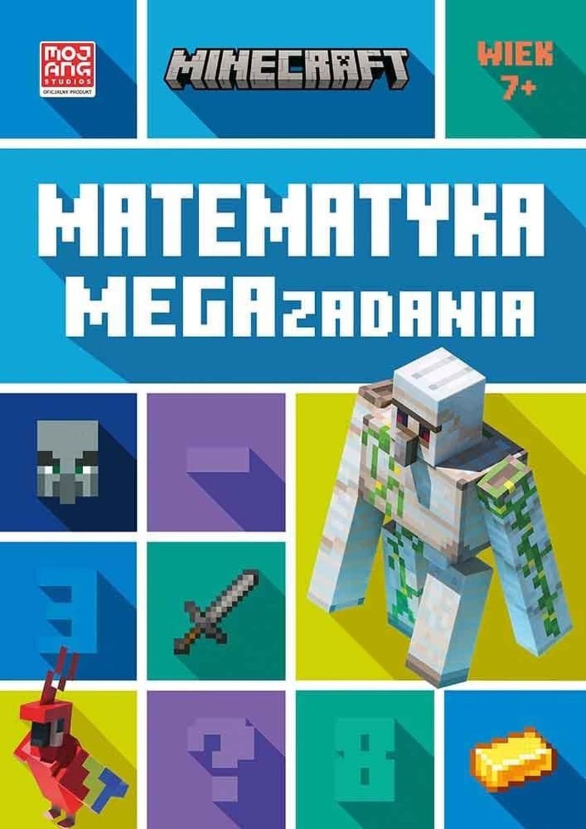 HarperKids Minecraft. Matematyka. Megazadania dla dzieci 7+