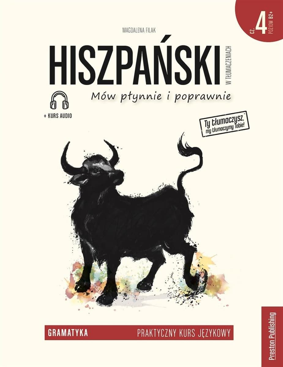 Hiszpański w tłumaczeniach Gramatyka 4 Ćwiczenia i audio B2+