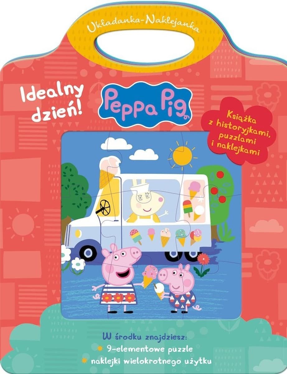 Idealny dzień Świnka Peppa Układanka Naklejanka