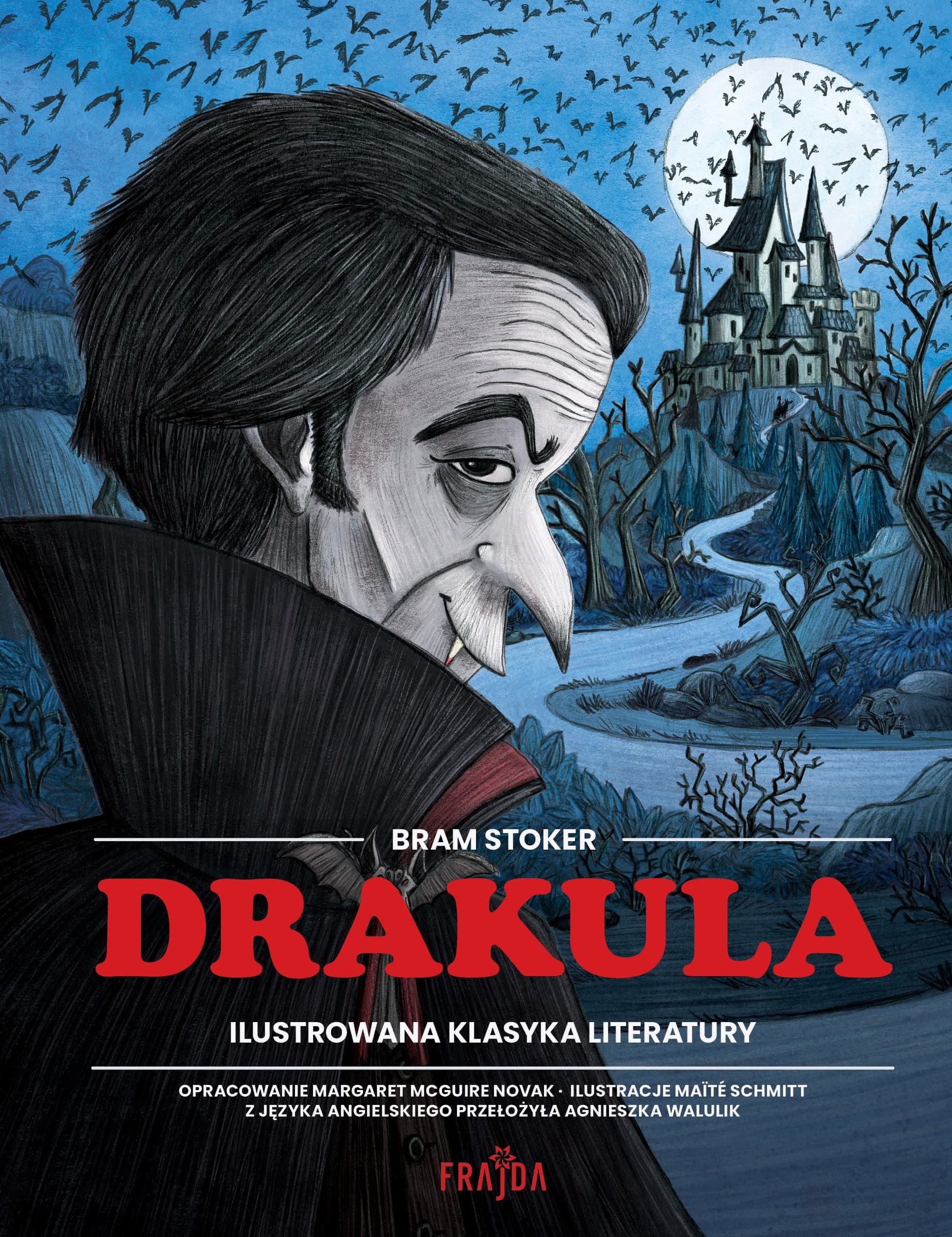 Ilustrowana adaptacja Drakuli Brama Stokera dla młodych czytelników