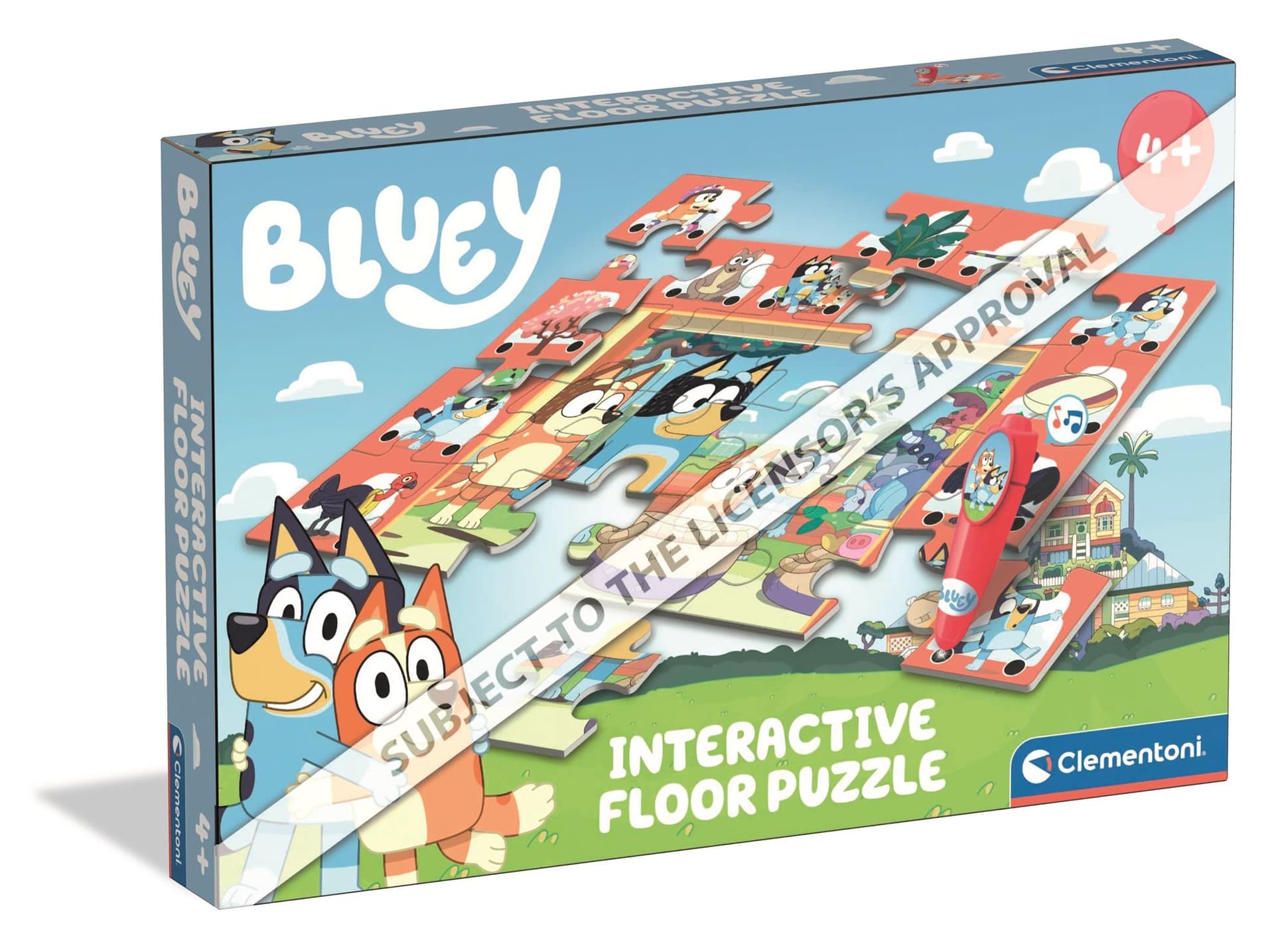Interaktywne puzzle podłogowe Bluey