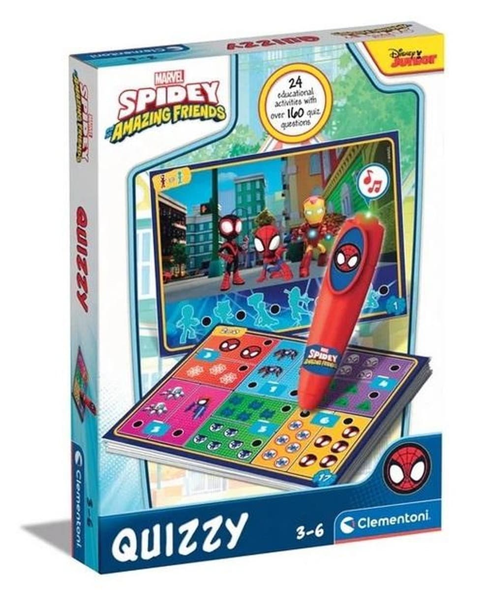 Interaktywny quiz edukacyjny Spidey z piórem elektronicznym