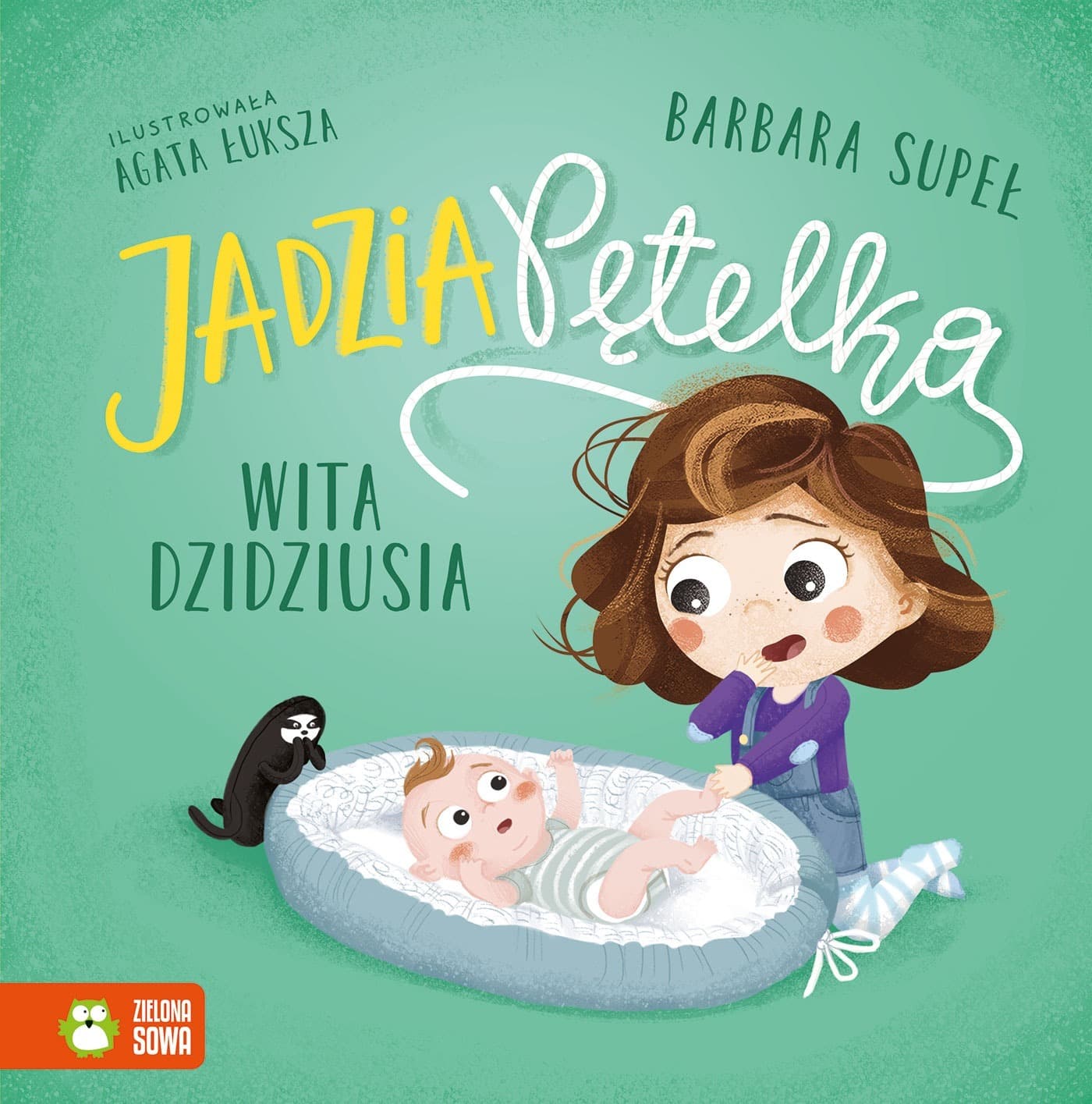 Jadzia Pętelka wita dzidziusia. Jadzia Pętelka