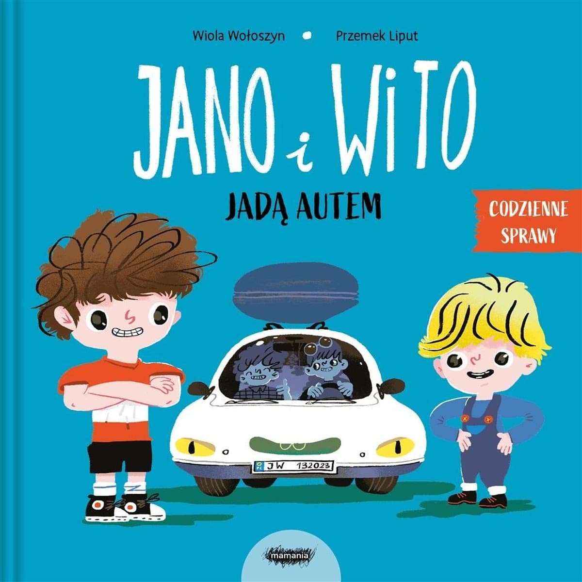 Jano i Wito jadą autem - Książka dla Dzieci