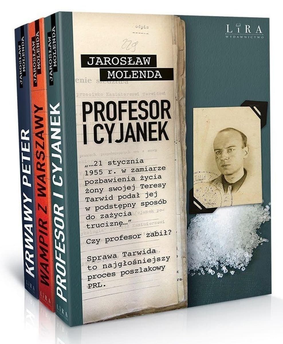 Jarosław Molenda: Pakiet reportaży kryminalnych Profesor i cyjanek, Wampir z Warszawy, Krwawy Peter