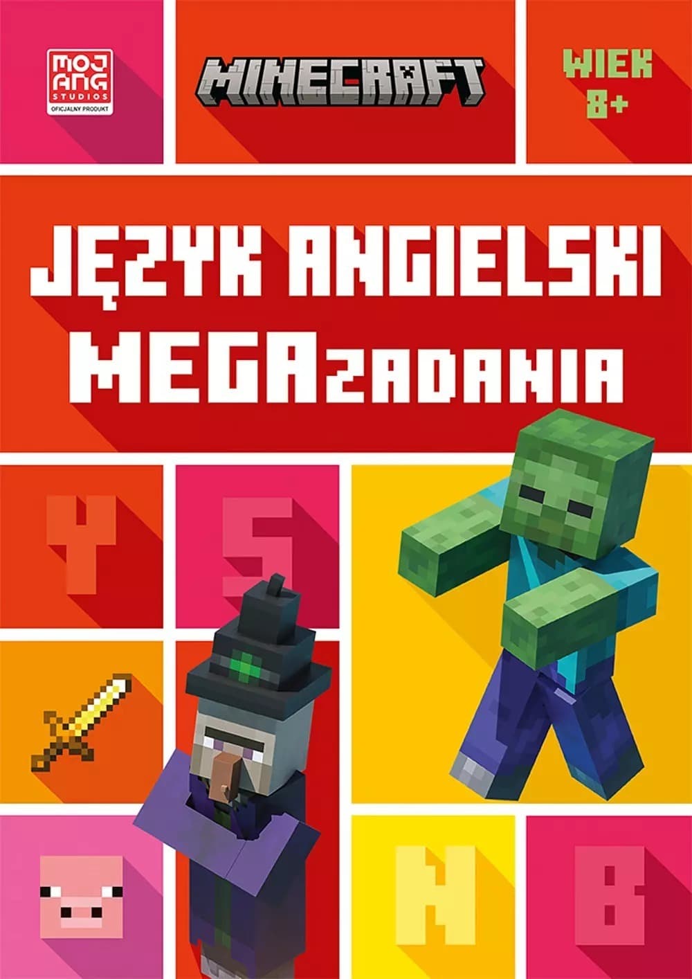 Język angielski. Megazadania 8+ - Minecraft