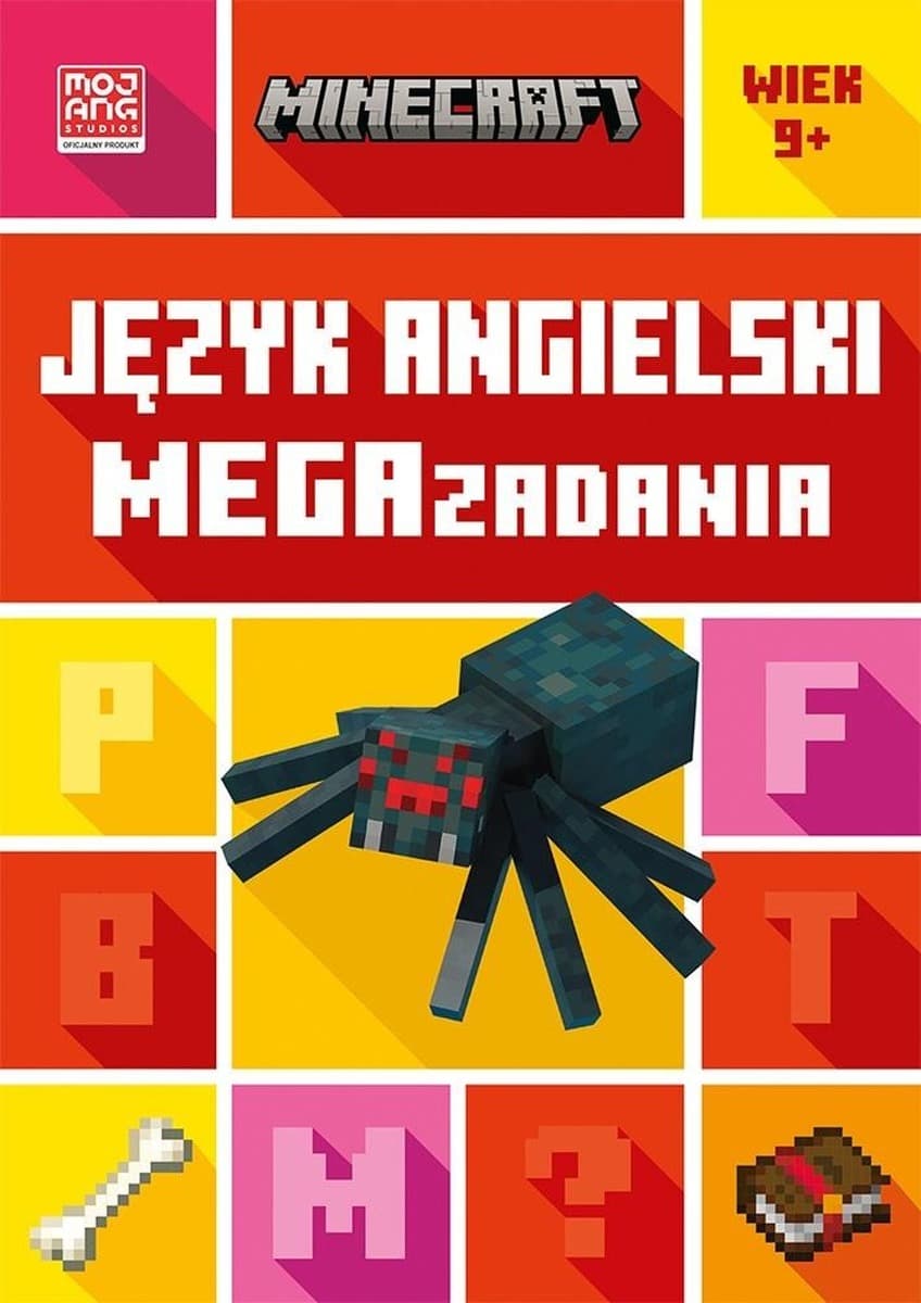 Język angielski. Megazadania 9+ - Minecraft