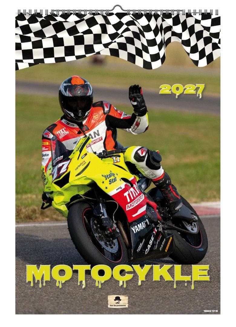 Kalendarz 2027 A3 ścienny na spirali motocykle 470x320 mm