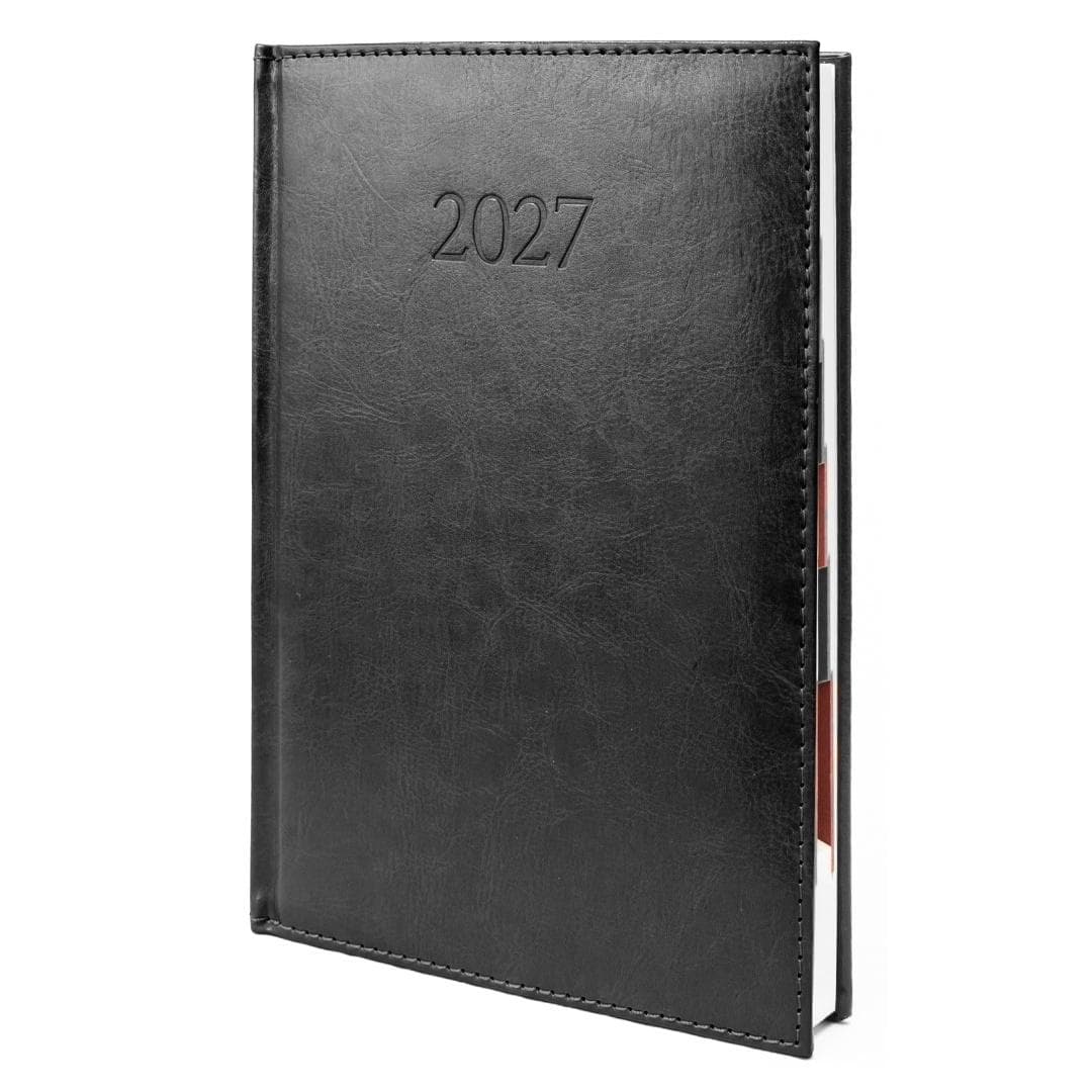 Kalendarz 2027 B5 Agenda Tygodniowy Czarny