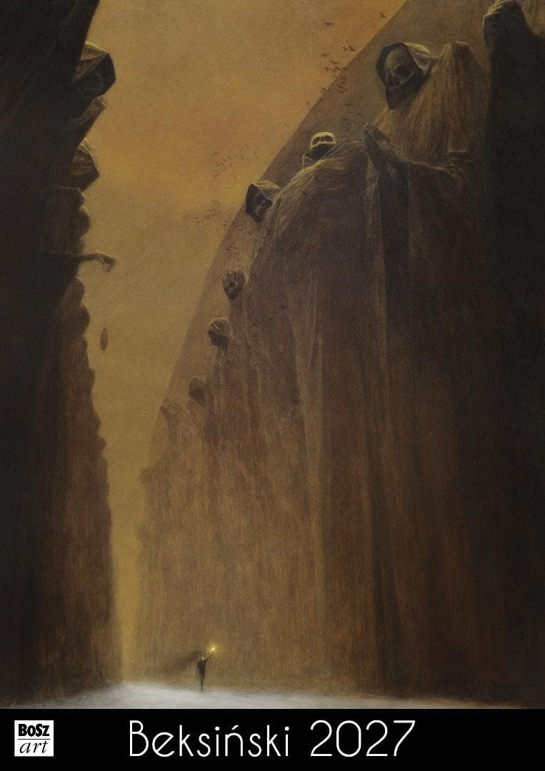 Kalendarz ścienny 2027 Beksiński wzór 4 A3 13 kartek