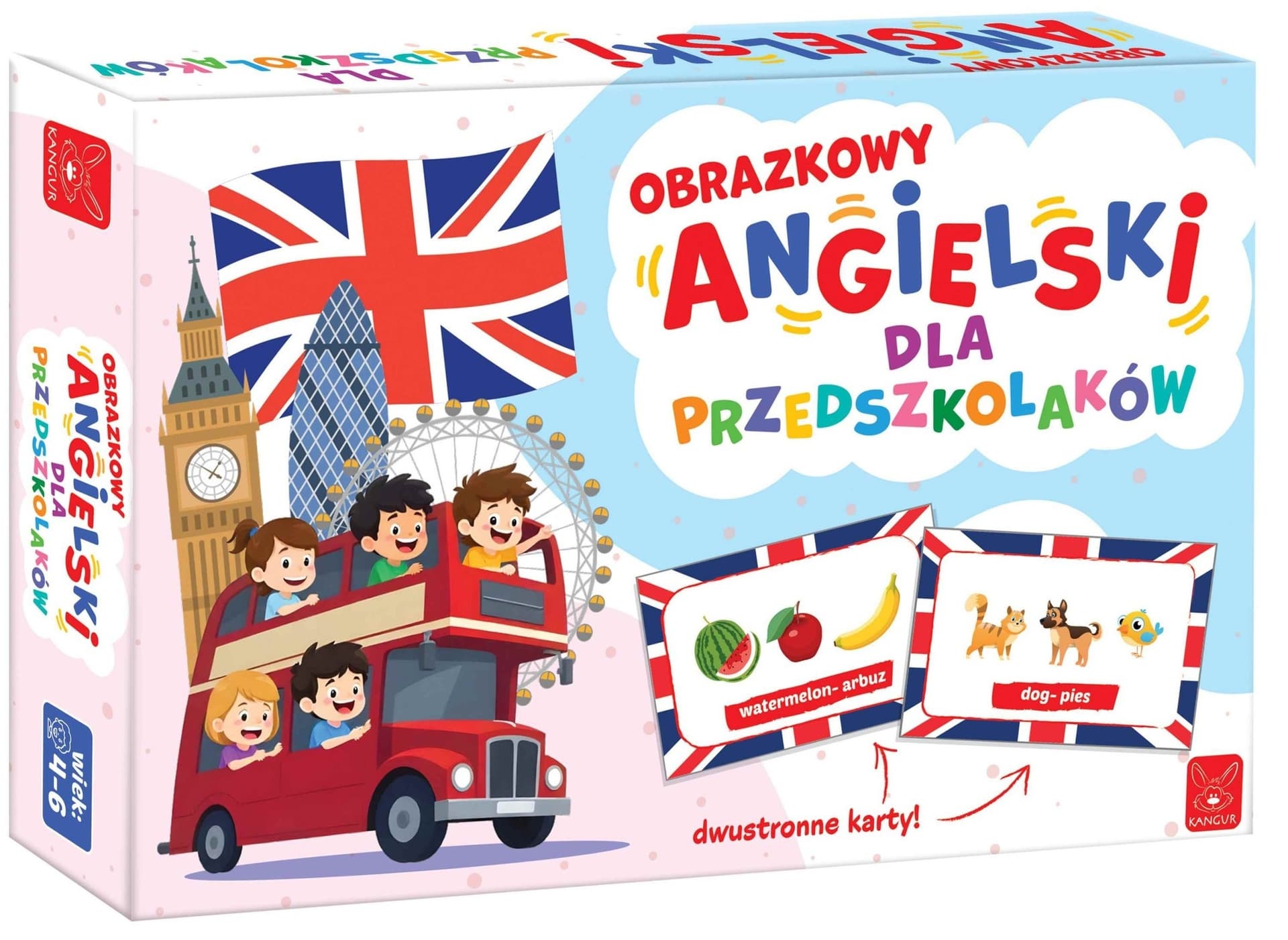 Kangur Angielski dla przedszkolaków - Gra edukacyjna dla dzieci