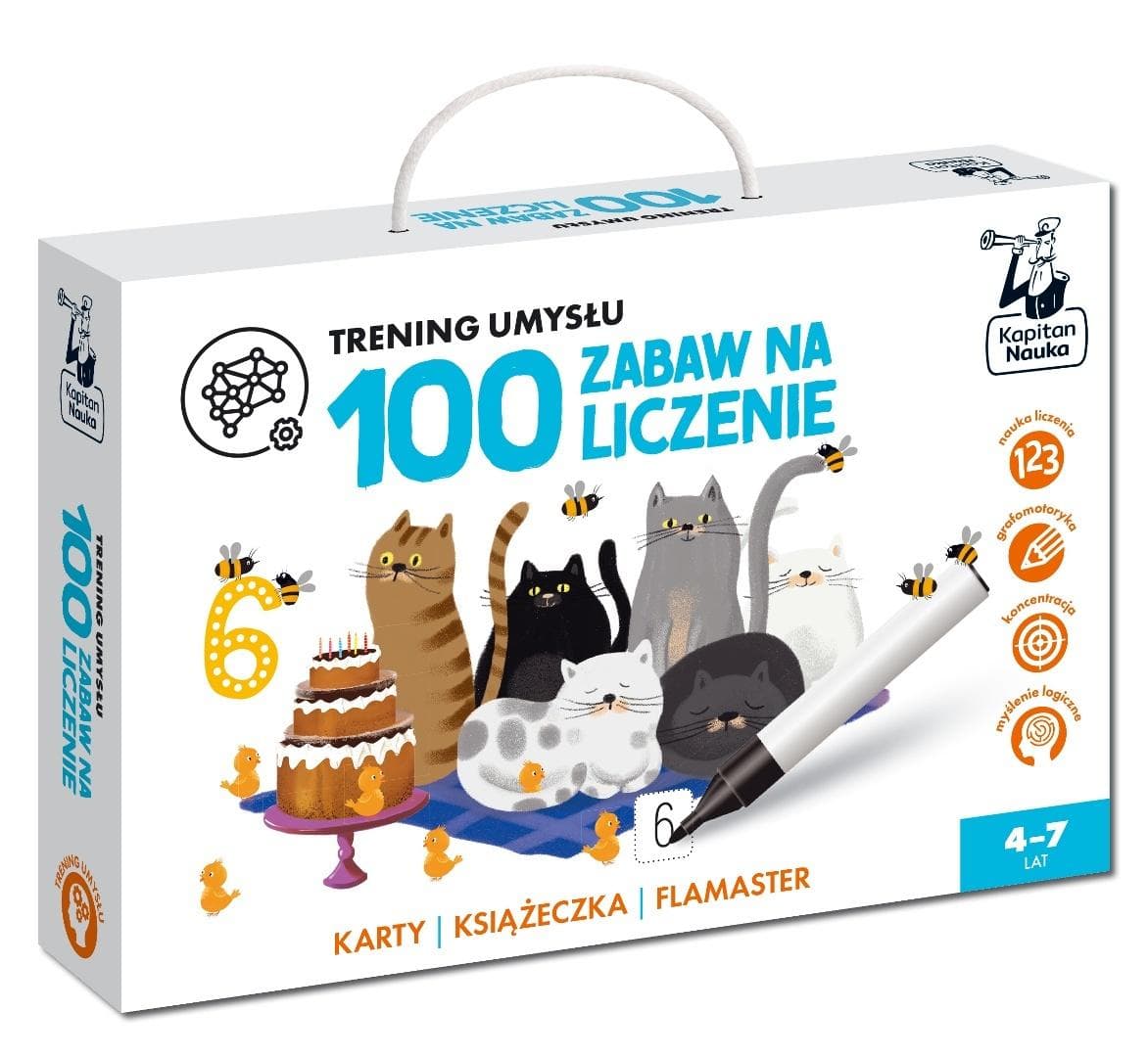 Trening umysłu 100 zabaw na liczenie Kapitan Nauka 108 stron