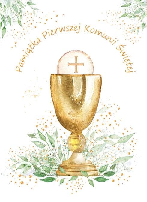 Karnet A5 Komunia - Eucharystia