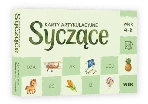 Karty artykulacyjne Syczące 50 dwustronnych kart logopedycznych