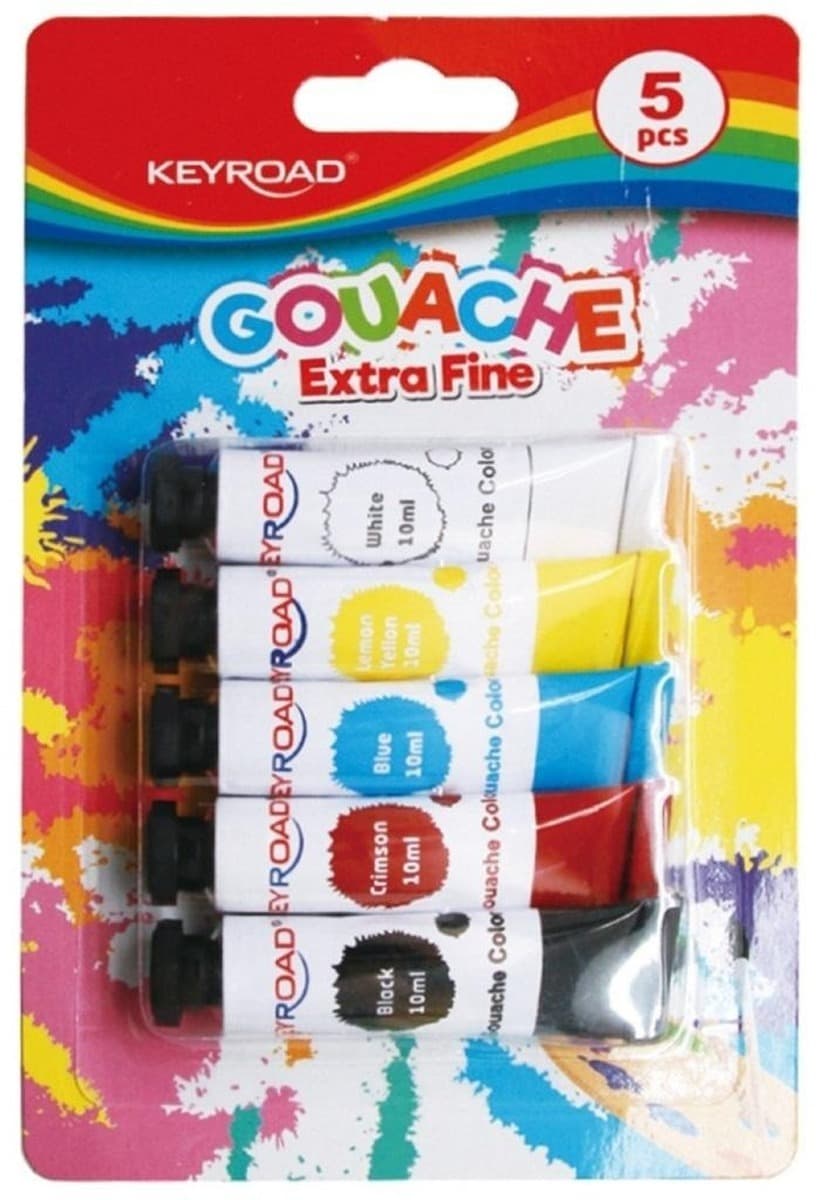 Keyroad Farby tempera 5 kolorów