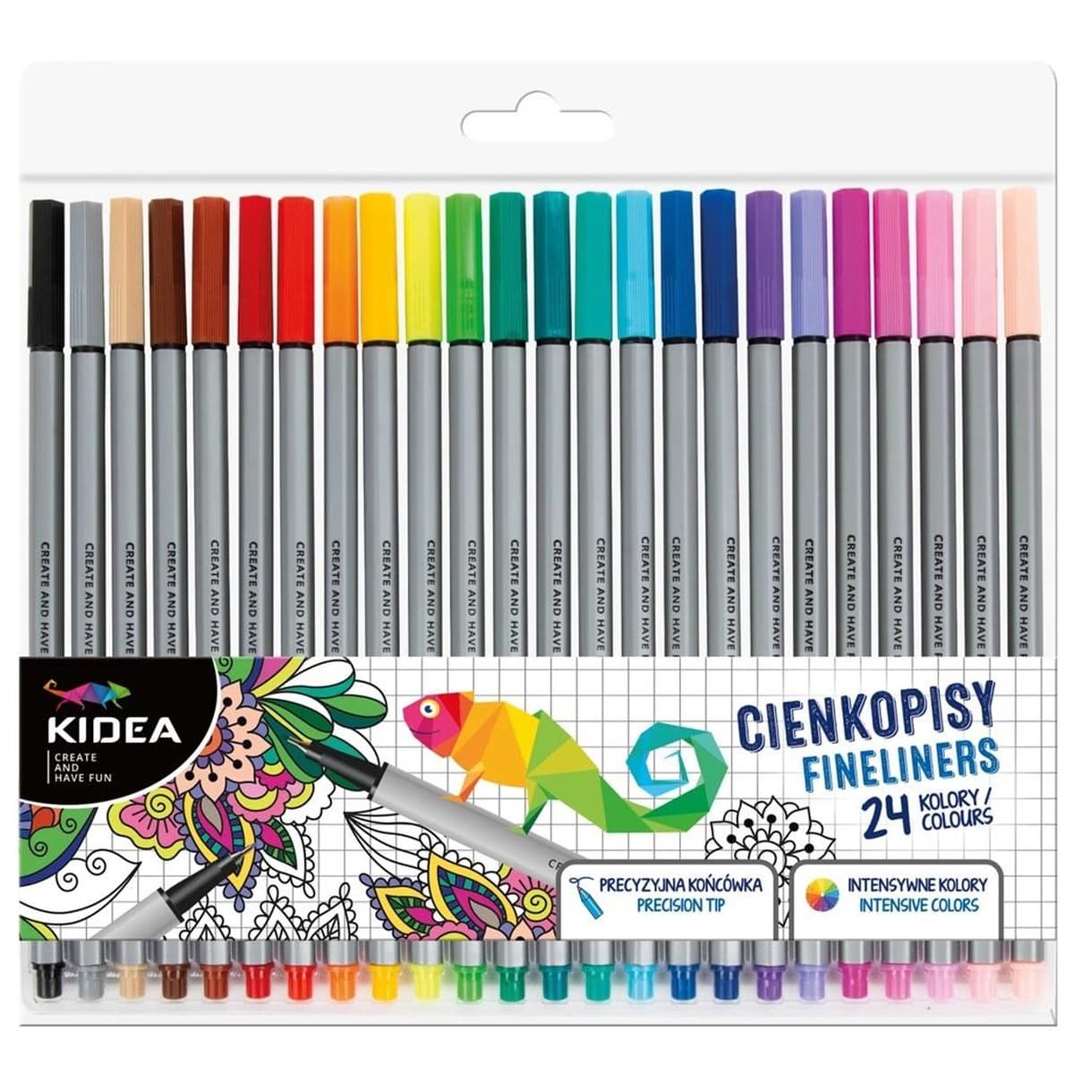 Kidea Cienkopisy 24 kolory
