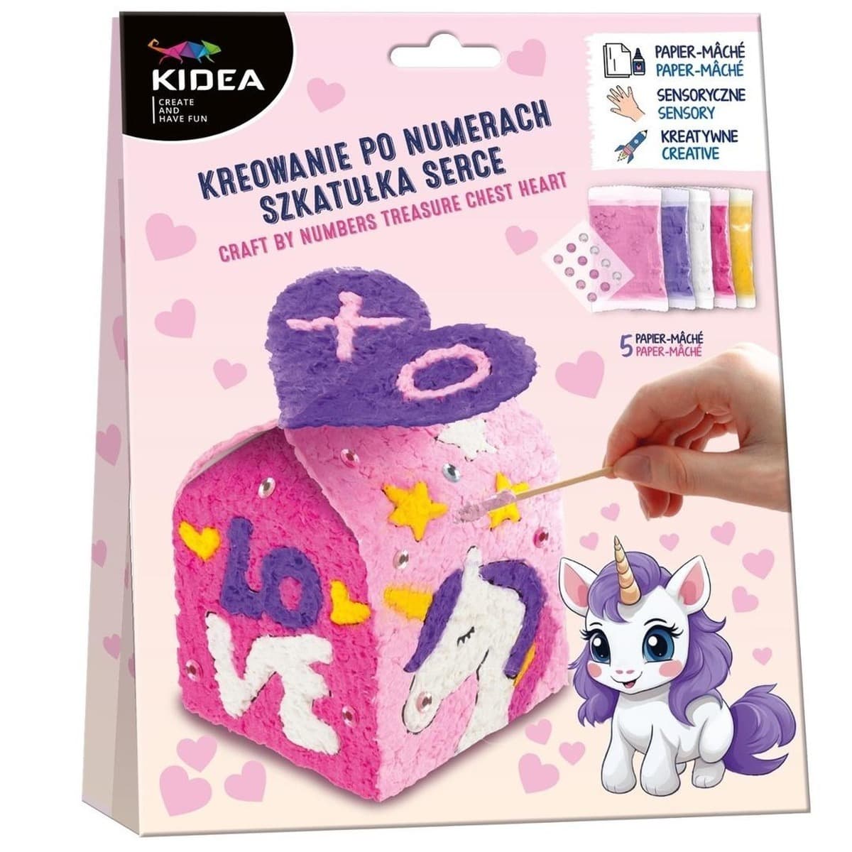Kidea Kreowanie po Numerach Szkatułka Serce