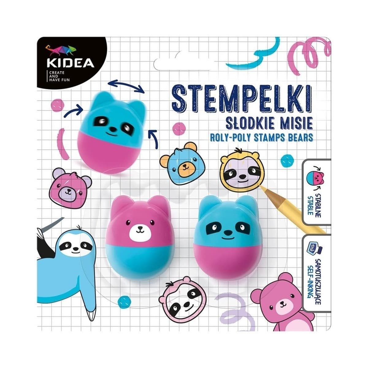 Kidea Stempelki Wańka Wstańka Misie